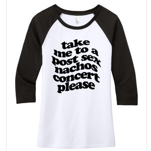 A Small Indie Band Stole All Of My Money Take Me To A Post Sec Nachos Concert Pl Women's Tri-Blend 3/4-Sleeve Raglan Shirt