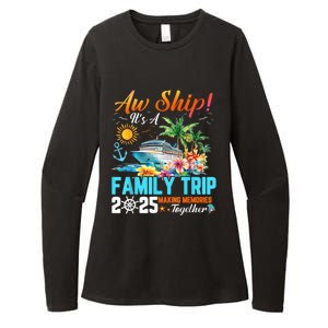 Aw Ship! It’S A Family Trip 2025 Family Matching Cruise Womens CVC Long Sleeve Shirt