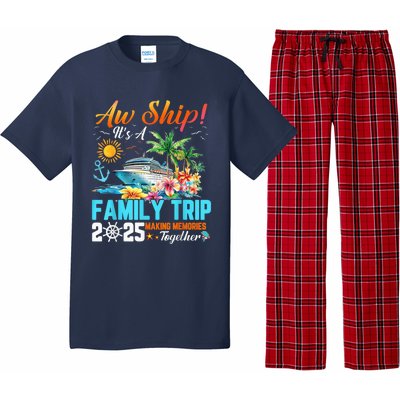 Aw Ship! It’S A Family Trip 2025 Family Matching Cruise Pajama Set