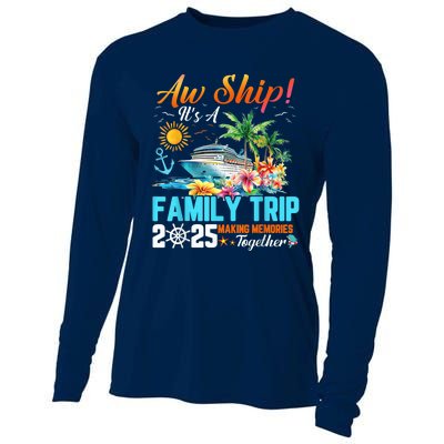 Aw Ship! It’S A Family Trip 2025 Family Matching Cruise Cooling Performance Long Sleeve Crew