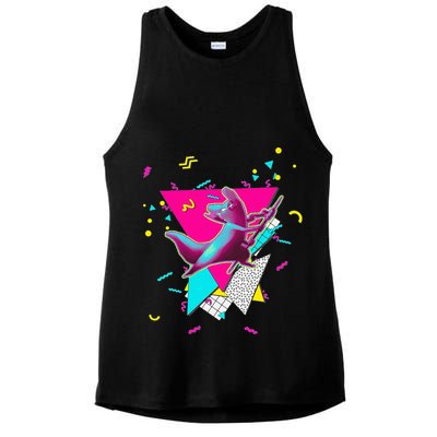 Artificer Slugcat  Indie Game Rain World 90s design  Ladies PosiCharge Tri-Blend Wicking Tank