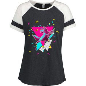 Artificer Slugcat  Indie Game Rain World 90s design  Enza Ladies Jersey Colorblock Tee