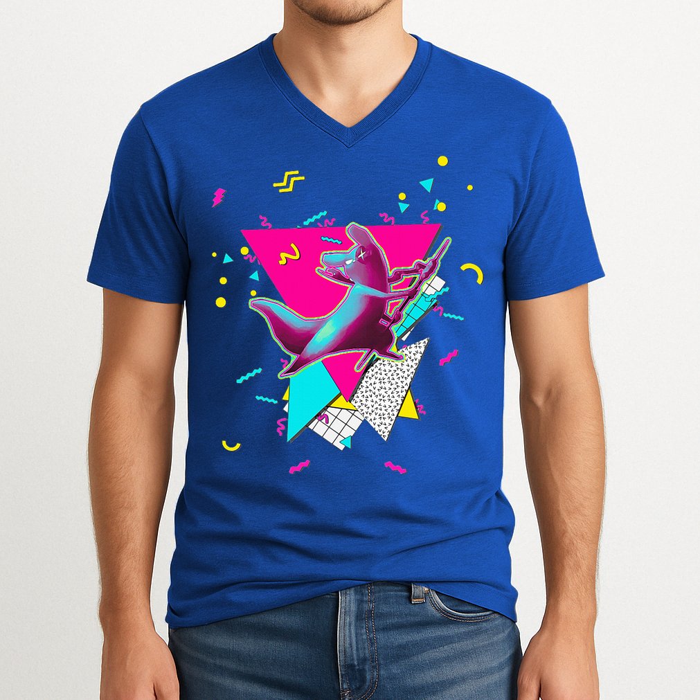 Artificer Slugcat  Indie Game Rain World 90s design  V-Neck T-Shirt