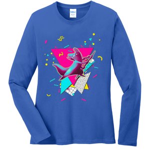 Artificer Slugcat  Indie Game Rain World 90s design  Ladies Long Sleeve Shirt