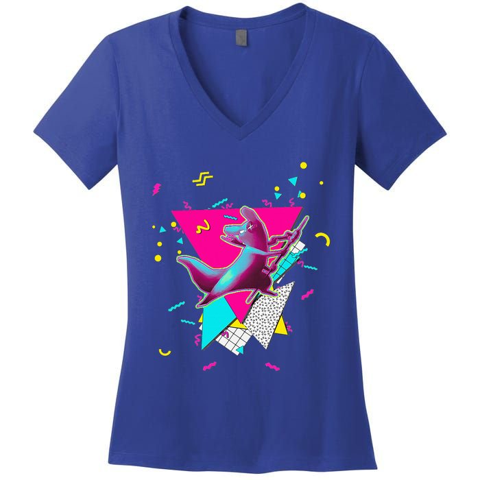 Artificer Slugcat  Indie Game Rain World 90s design  Women's V-Neck T-Shirt