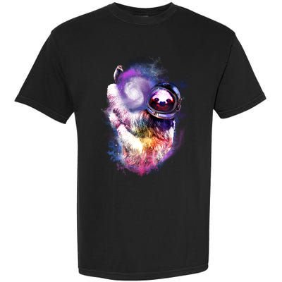 Astronaut Sloth In Space Garment-Dyed Heavyweight T-Shirt
