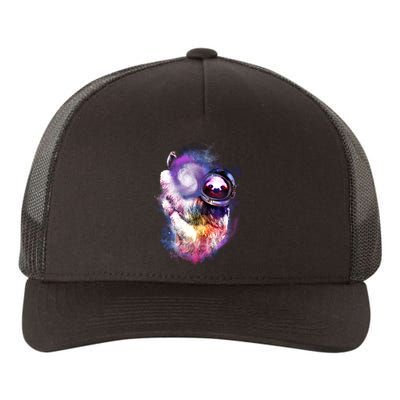 Astronaut Sloth In Space Yupoong Adult 5-Panel Trucker Hat