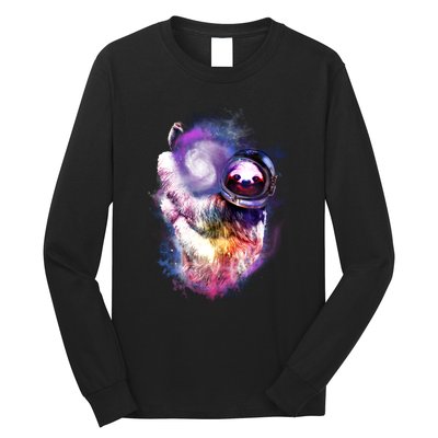 Astronaut Sloth In Space Long Sleeve Shirt