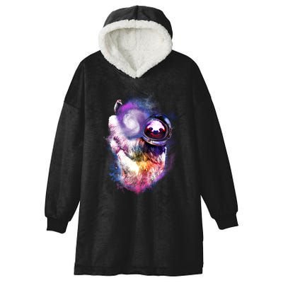 Astronaut Sloth In Space Hooded Wearable Blanket