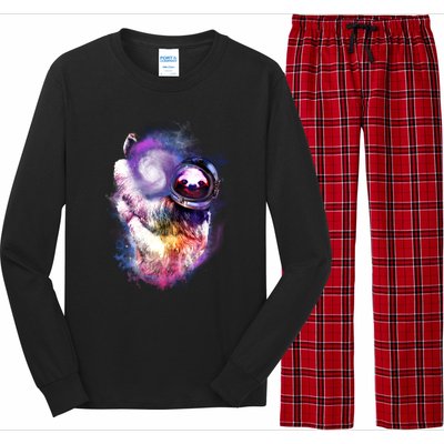 Astronaut Sloth In Space Long Sleeve Pajama Set