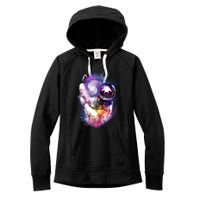 Astronaut Sloth In Space Women's Fleece Hoodie