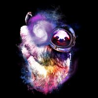 Astronaut Sloth In Space Flat Bill Trucker Hat