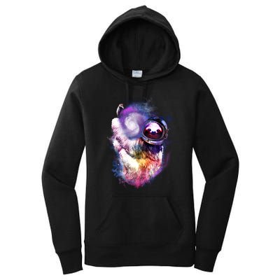 Astronaut Sloth In Space Women's Pullover Hoodie