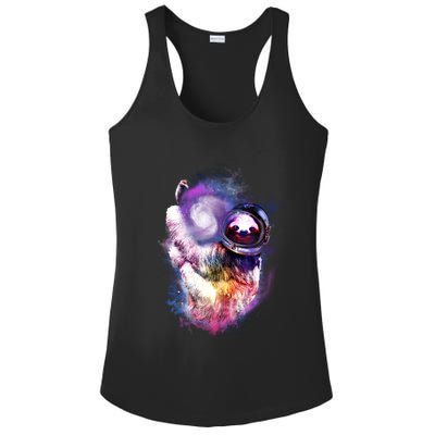 Astronaut Sloth In Space Ladies PosiCharge Competitor Racerback Tank