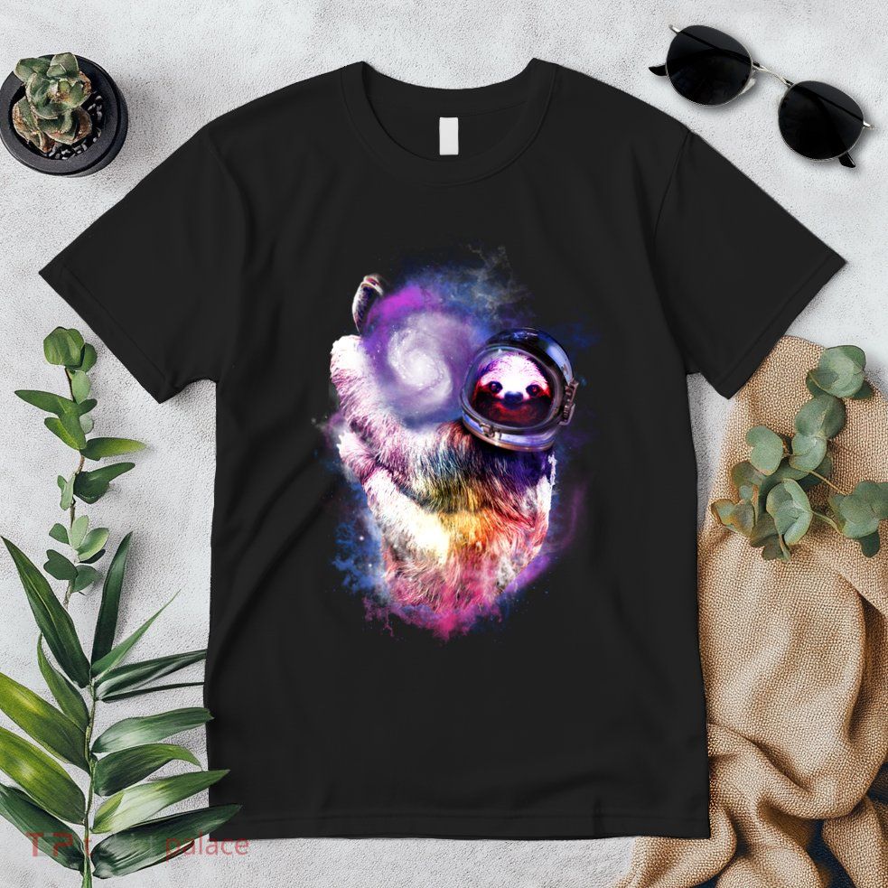 Astronaut Sloth In Space Premium T-Shirt
