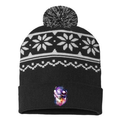 Astronaut Sloth In Space USA-Made Snowflake Beanie