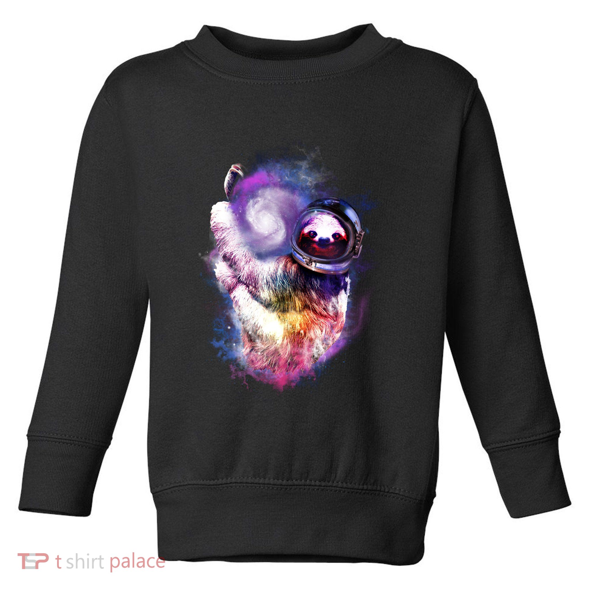 Astronaut Sloth In Space Toddler Sweatshirt