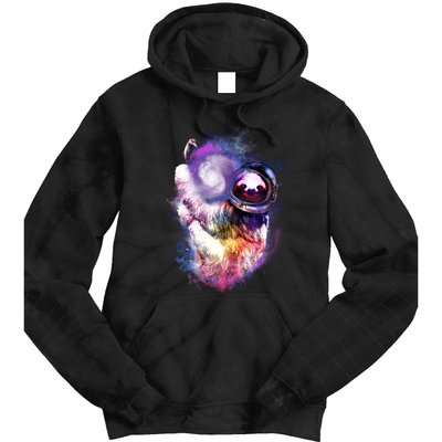 Astronaut Sloth In Space Tie Dye Hoodie