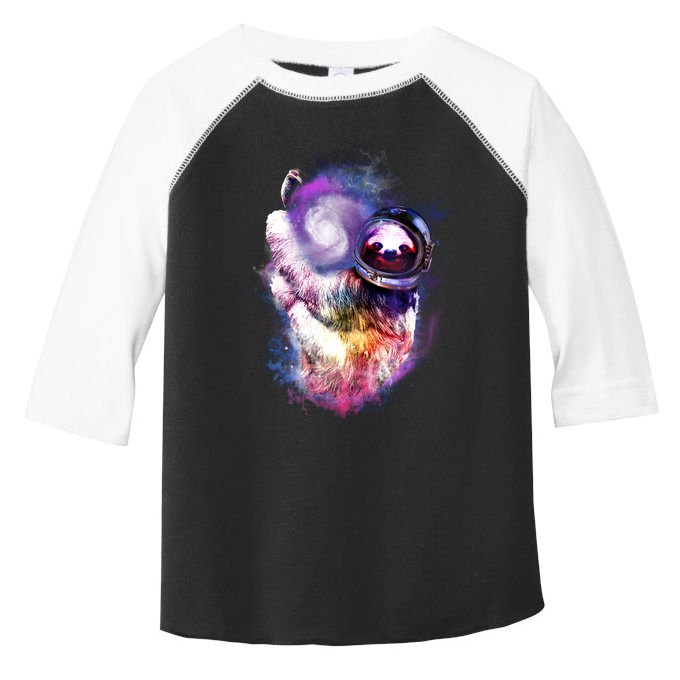 Astronaut Sloth In Space Toddler Fine Jersey T-Shirt