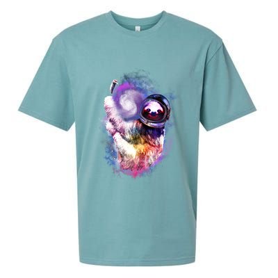 Astronaut Sloth In Space Sueded Cloud Jersey T-Shirt