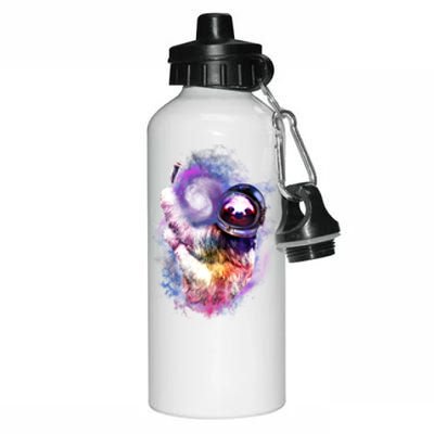 Astronaut Sloth In Space Aluminum Water Bottle 