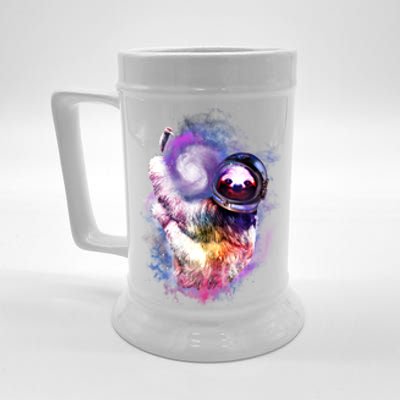 Astronaut Sloth In Space Beer Stein