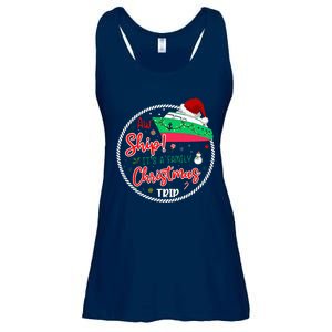 Aw Ship ItS A Christmas Cruise Trip Matching Family Reunion Ladies Essential Flowy Tank