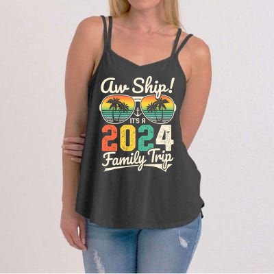 Aw Ship ItS A 2024 Family Trip Family Cruise Vintage Women's Strappy Tank