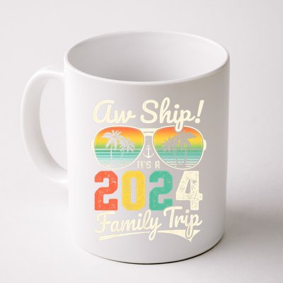 Aw Ship ItS A 2024 Family Trip Family Cruise Vintage Coffee Mug