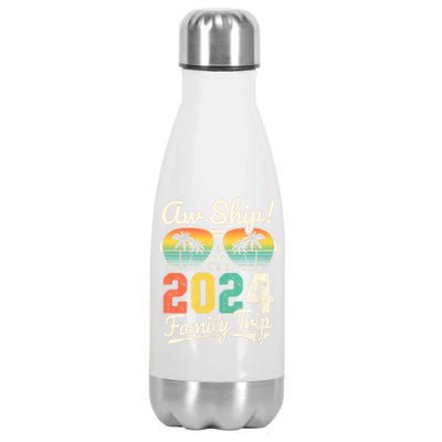 Aw Ship ItS A 2024 Family Trip Family Cruise Vintage Stainless Steel Insulated Water Bottle