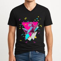 Artificer Slugcat Indie Game Rain World 90s graphic design V-Neck T-Shirt