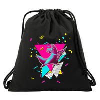 Artificer Slugcat Indie Game Rain World 90s graphic design Drawstring Bag