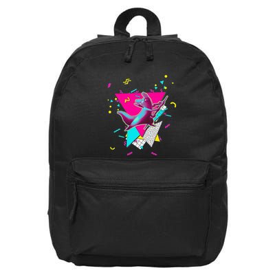 Artificer Slugcat Indie Game Rain World 90s graphic design 16 in Basic Backpack