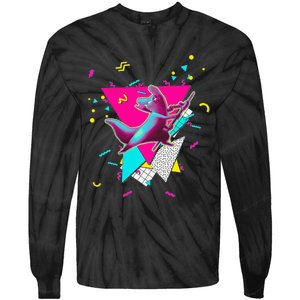 Artificer Slugcat Indie Game Rain World 90s graphic design Tie-Dye Long Sleeve Shirt