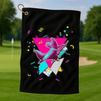 Artificer Slugcat Indie Game Rain World 90s graphic design Golf Towel