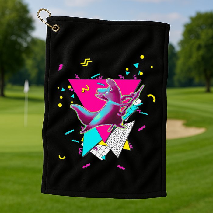 Artificer Slugcat Indie Game Rain World 90s graphic design Golf Towel