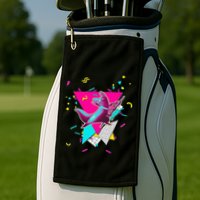 Artificer Slugcat Indie Game Rain World 90s graphic design Golf Towel