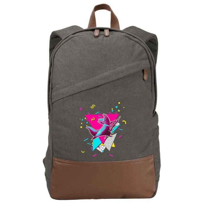 Artificer Slugcat Indie Game Rain World 90s graphic design Cotton Canvas Backpack
