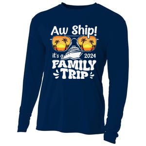 Aw Ship ItS A Family Trip 2024 Family Cruise Squad Matching Cooling Performance Long Sleeve Crew