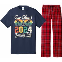 Aw Ship It's A 2024 Family Trip Family Cruise Vintage Pajama Set