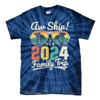 Aw Ship It's A 2024 Family Trip Family Cruise Vintage Tie-Dye T-Shirt