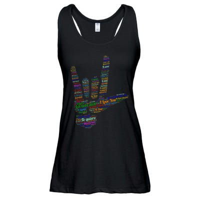Asl Sign I Love You In 40 Different Languages Asl Ladies Essential Flowy Tank