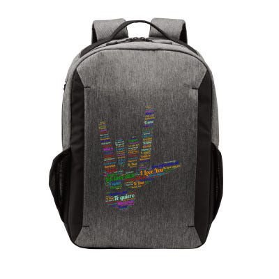 Asl Sign I Love You In 40 Different Languages Asl Vector Backpack