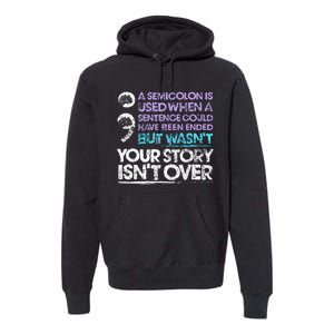 A Semicolon Is Used When A Sentence Could Have Been Ended Premium Hoodie