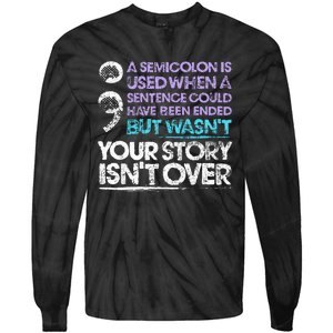 A Semicolon Is Used When A Sentence Could Have Been Ended Tie-Dye Long Sleeve Shirt