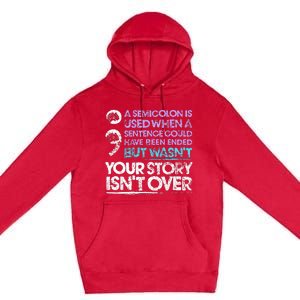 A Semicolon Is Used When A Sentence Could Have Been Ended Premium Pullover Hoodie