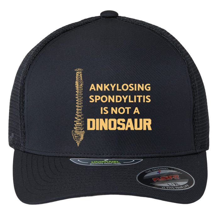 Ankylosing Spondylitis Is Not A Dinosaur AS Spine Awareness Flexfit Unipanel Trucker Cap
