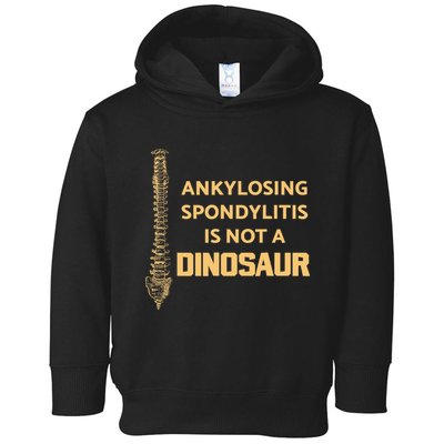 Ankylosing Spondylitis Is Not A Dinosaur AS Spine Awareness Toddler Hoodie