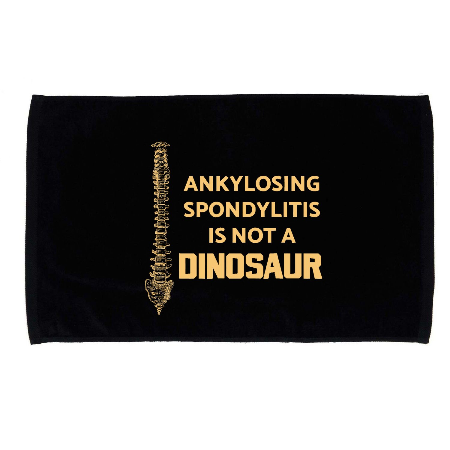 Ankylosing Spondylitis Is Not A Dinosaur AS Spine Awareness Microfiber Hand Towel