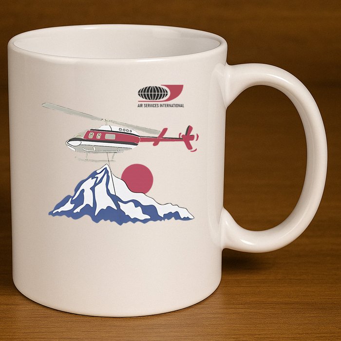 Air Services International 11oz C Handle Ceramic Mug